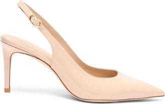 Stuart Weitzman Power Slingback 75 - Dames - Pumps - Beige - 39 EU - Schoenen