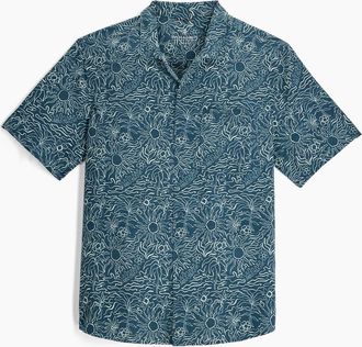 Royal Robbins Mens Salathe Sun Shirt Short Sleeve Top In Orion Blue Solar