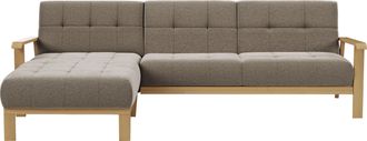 Sit&more Ecksofa »Billund L-Form« Armlehnen aus eichefarbigem Buchenholz, verschiedene Bezüge und Farben