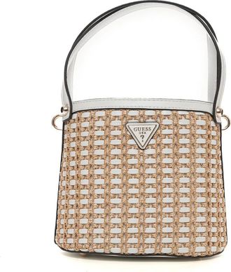 Guess Raffia tas met bovenhandvat - Dames - Handtassen - Beige - ONE Size - Polyester - Tassen