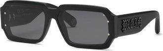 Philipp Plein SPP150 0703 Mens Sunglasses Black Size 67