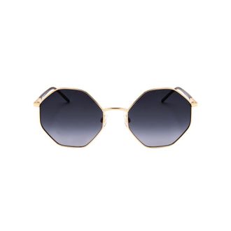 Moschino Ladies Gold Tone Round Sunglasses MOL029/S 0000/9O 56