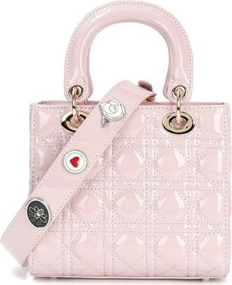 Tiffany & Fred Mini Patent Quilted Tote