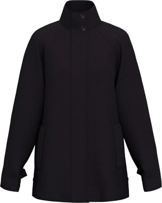 Marella Gabardine Regenjas - Dames - Zomerjassen - Blauw - S - Katoen - Jassen