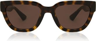 Gucci GG1578S 002 Womens Sunglasses Tortoiseshell Size 54 - Free RX Lenses - Free RX Lenses