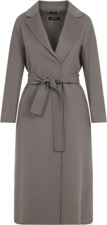 Max Mara Grey Virgin Wool Esturia Coat-Donna