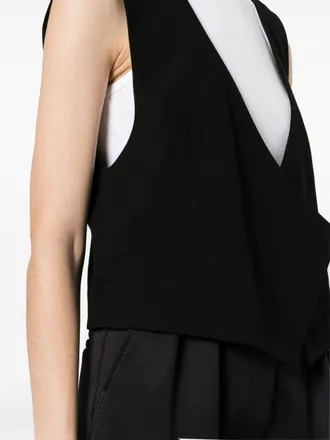 Ami Virgin Wool Vest - Black