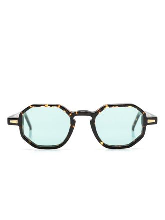 Kyme Rio tortoiseshell-frame sunglasses - Brown