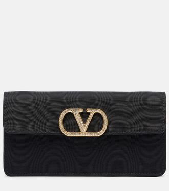 Valentino Garavani VLogo Mini moire clutch