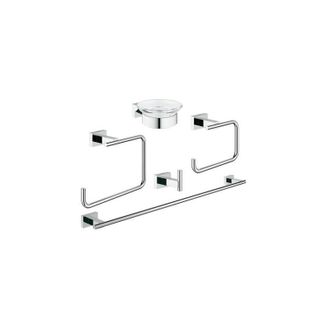 GROHE Essentials Cube Juego De Accesorios 40758001, Cromado - Grohe
