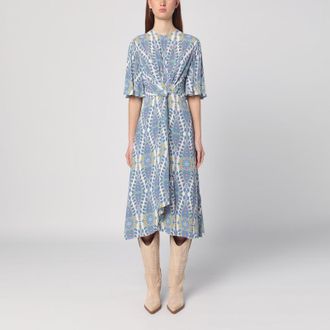 Etro Flared midi dress with multi-coloured print