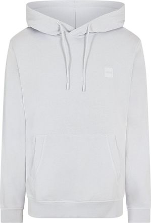 HUGO BOSS Mens Wetalk Hoodie, Premium Comfort And Style in Pastel Grey - Size Medium