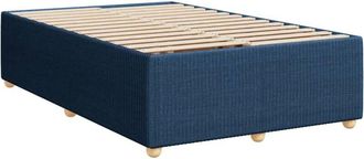 vidaXL Estructura De Cama Sin Colch&oacute;n Tela Azul 120x200 Cm Vidaxl