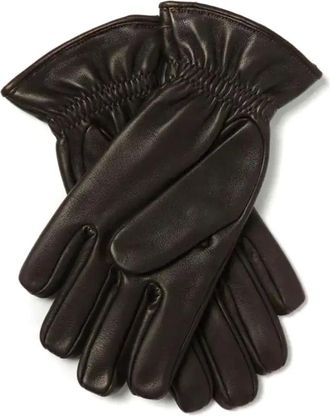 Orciani Nappa Flake Leather Gloves - male - Orciani - Gloves - Brown - 9 1/2 IN - Accessories