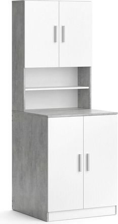 Vicco Armario para lavadora Liana, Hormigón, 70.5 x 190.5 cm