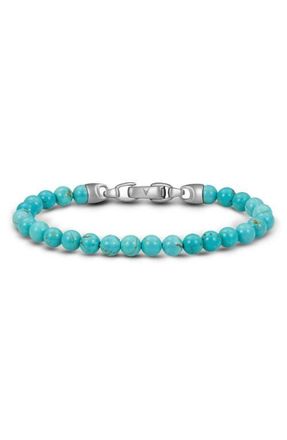 Vincero Spiritual Bead Birthstone Bracelet in December /Turquoise at Nordstrom, Size 8.5