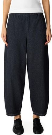 Eileen Fisher Pull-On Ankle Lantern Pants in Dark Wash at Nordstrom, Size X-Small