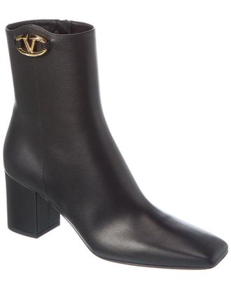 Valentino Vlogo 70 Leather Bootie