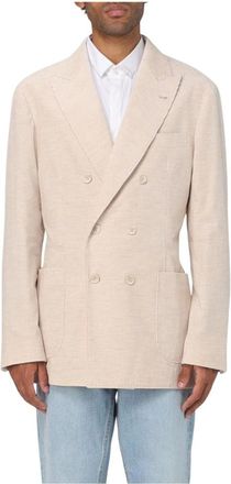 Brunello Cucinelli Blazers, male, Beige, L, Sophisticated Beige Blazer