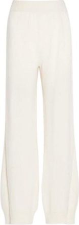 Barrie Cream Cashmere Knit Joggers Size M