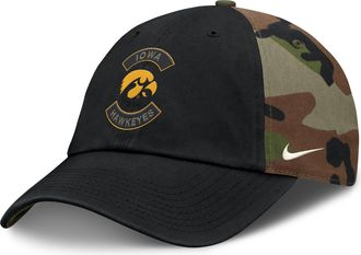 Nike Iowa 2025 Military Appreciation Club Nike Mens College Adjustable Hat in Green | NC1H0E2GIA-C8U