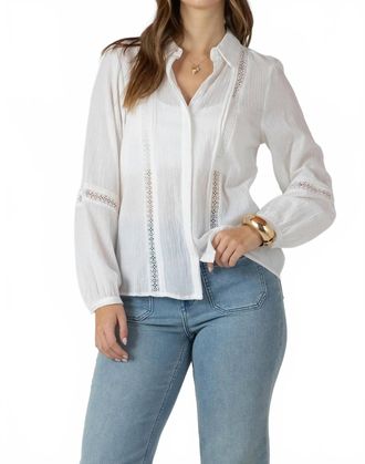 Dex Clothing Soft Focus Lace Blouse In White
