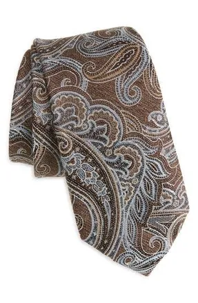 Nordstrom Tilden Paisley Jacquard Silk Tie in Taupe at Nordstrom Rack
