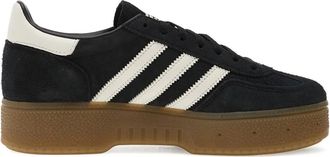 adidas Handball Spezial Bold stripes sneakers - women - Calf Suede/Fabric/Rubber - 5.5 - Black