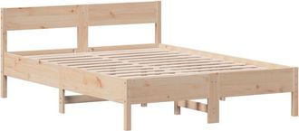 vidaXL Estructura De Cama Sin Colch&oacute;n Madera De Pino Blanco 150x200 Cm Vidaxl