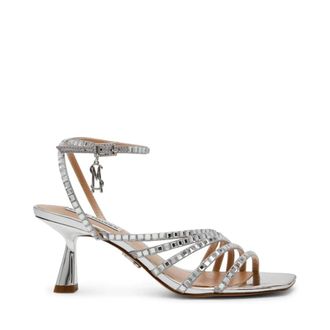Steve Madden Alarah Sandaal - Dames - Schoenen - Grijs - Maat: 37 EU Synthetisch