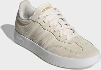 adidas Sneaker ADIDAS SPORTSWEAR BARREDA, Damen, Gr. 38,5, wonder wei&szlig;, wonder wei&szlig;, gold metallic, Leder, Synthetik, Schuhe Sneaker, inspiriert vom Design d