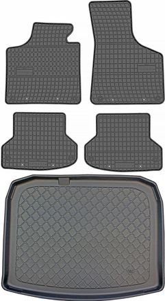 OEM Juego De Alfombrillas De Goma Para Coche Y Maletero Para Audi A3 Ii 8p Sportback (09.2004-01.2013)