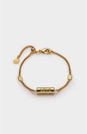 Katie Loxton Love Language Bracelet in Gold Coated at Nordstrom, Size 7