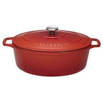 Chasseur casseruola ovale in ghisa smaltata 33cm rubino sublime - puc473358