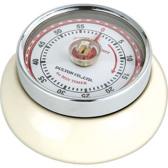 Zassenhaus Magnetic Retro 60 Minute Kitchen Timer, 2.75-Inch in Cream at Nordstrom