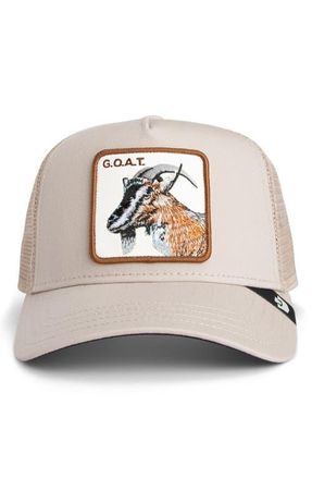 Goorin Brothers G.O.A.T. Patch Snapback Trucker Hat in Biscuit at Nordstrom