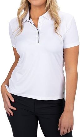 Black Clover Mina Polo in White at Nordstrom, Size X-Large