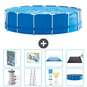 Intex Piscina Con Estructura Redonda - 457x122 Cm - 9-piezas S567