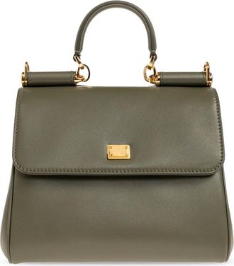 Dolce & Gabbana My Sicily Handtas - Dames - Handtassen - Groen - ONE Size - Katoen - Tassen