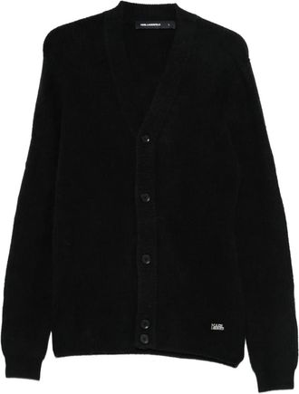 Karl Lagerfeld Cardigan con bottoni - Nero