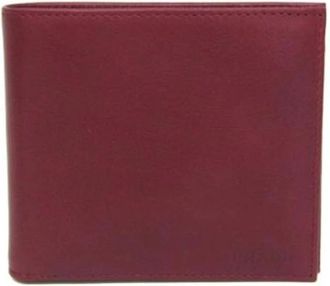 Prada Pre-owned Vintage Portemonnee - unisex - Vintage Accessoires - Rood - ONE Size - Leer - Vintage