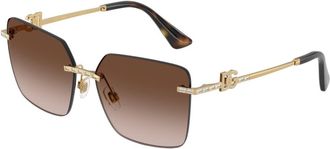 Dolce & Gabbana DG2332B 02/13 Womens Sunglasses Gold Size 59