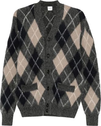 Aspesi Sweaters Grijs - Heren - Vesten - Grijs - L - Wol - Truien & Vesten