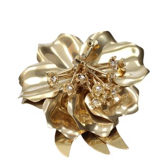 Miu Miu Damens Broschen aus goldenem Metall