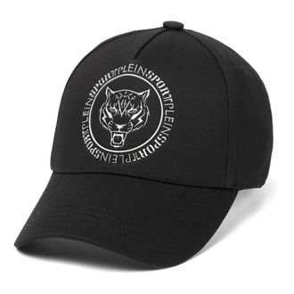 Plein Sport Baseball Cap Carbon Tiger - unisex - Outdoor handschoenen - Zwart - ONE Size - Katoen - Fitness