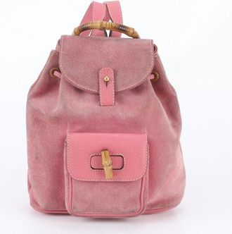 Gucci Pink Leather Backpack (Pre-Owned)