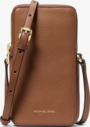 Michael Kors Jet Set Small Pebbled Leather Smartphone Crossbody Bag