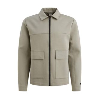 Cast Iron Zip Jacket Interlock - Heren - Jassen - Beige - Maat: 2XL