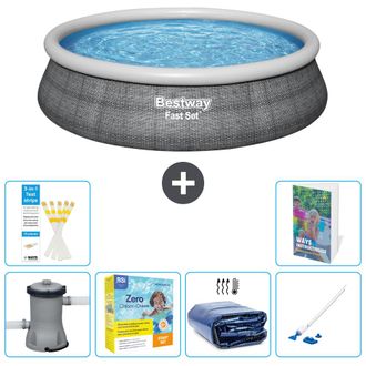 Bestway Piscina Bestway Fast Set Redonda - 457x84 Cm - 7-piezas S196
