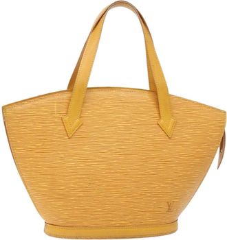 Louis Vuitton Saint Jacques Handbag Epi Leather Yellow Leather Bag (Pre-Owned)